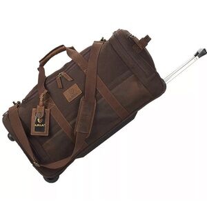 ARIAT - Heavy Duty Canvas Rolling Duffle Bag / Suitcase - Like New!